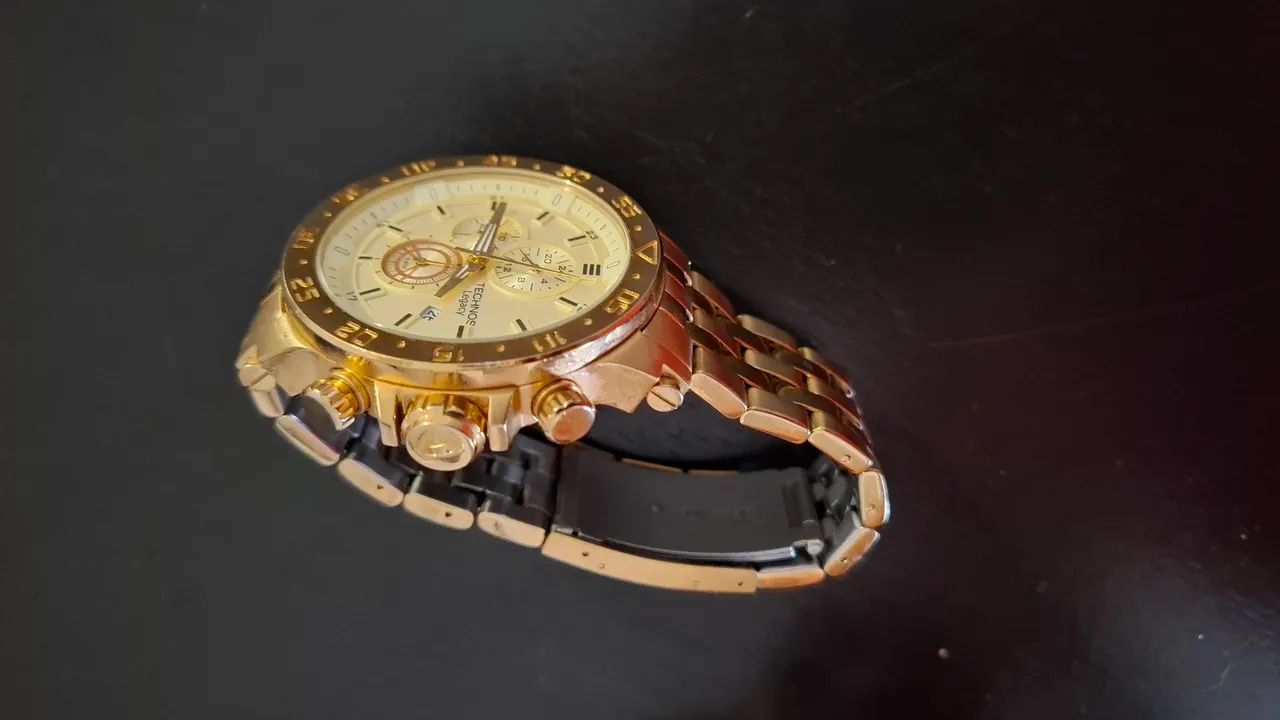 Relógio Technos Legacy Dourado Cronógrafo - Foto 2