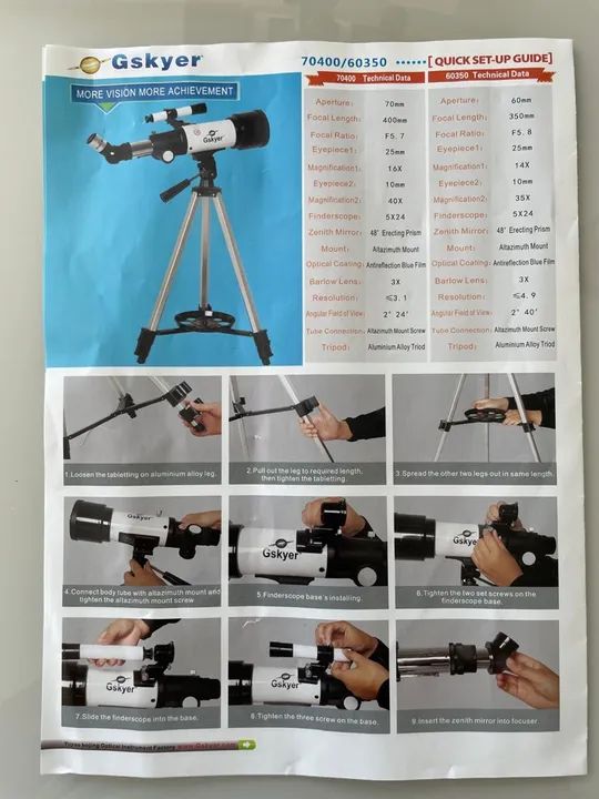 Telescópio Gskyer com Tripé - Foto 4
