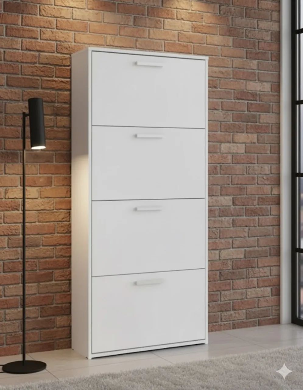 Sapateira juliete com 4 portas branco
