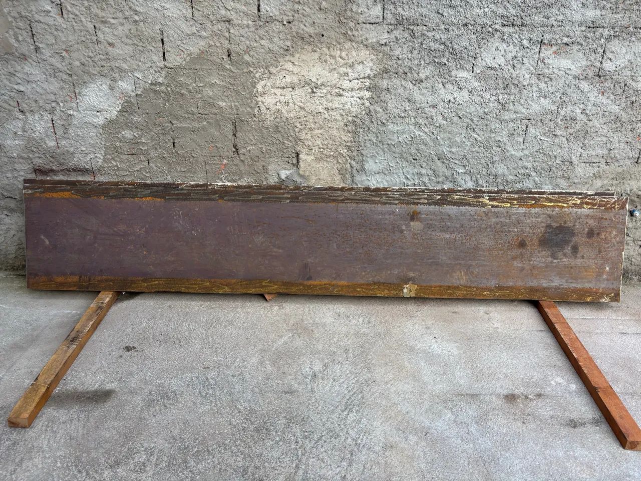 Chapa de ferro 3m x 53cm x 12mm 150kg usada unidade