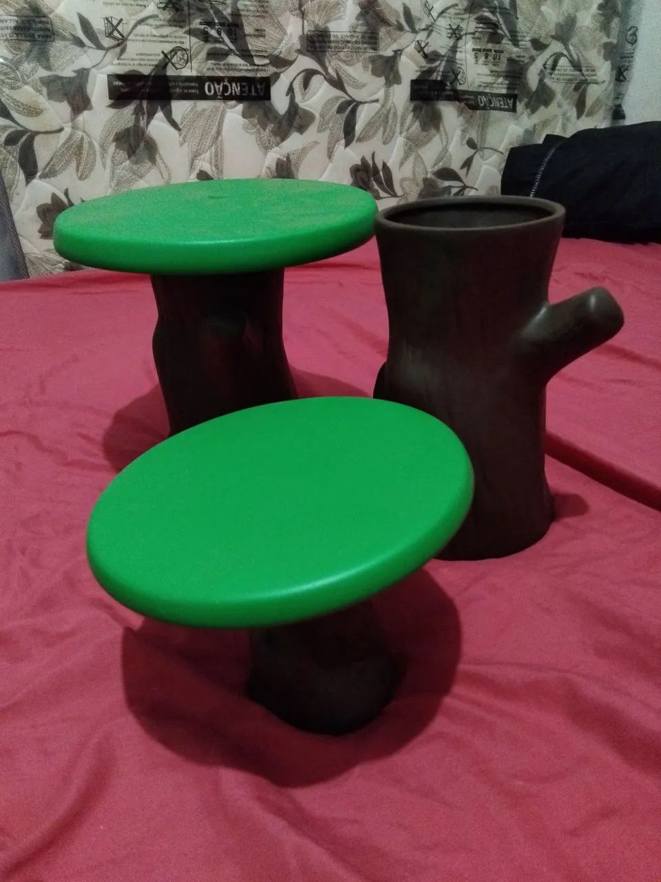 Bobeira e vaso decoração festa 