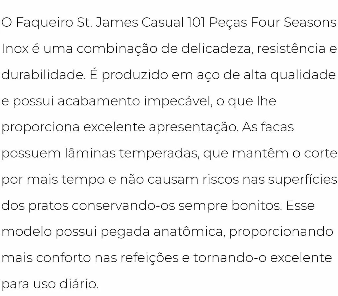 Faqueiro Inox 101 Peças - St. James - Foto 5