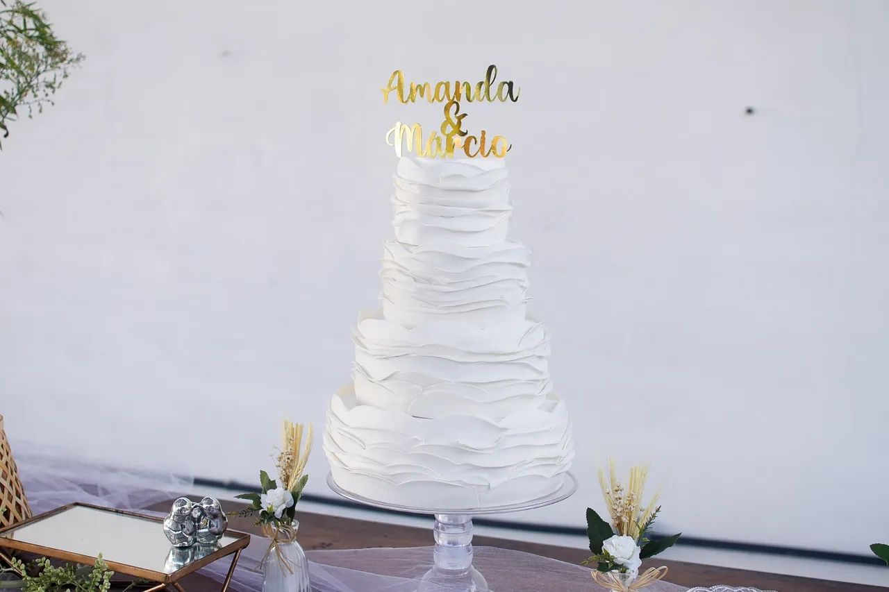 Bolo fake para casamento 