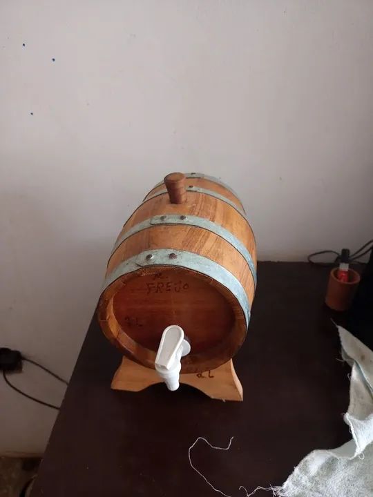 Barril de madeira decorativo - Foto 2