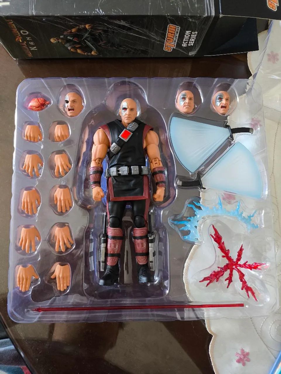 Boneco de ação Kano Storm Collectibles Mortal Kombat  - Foto 4