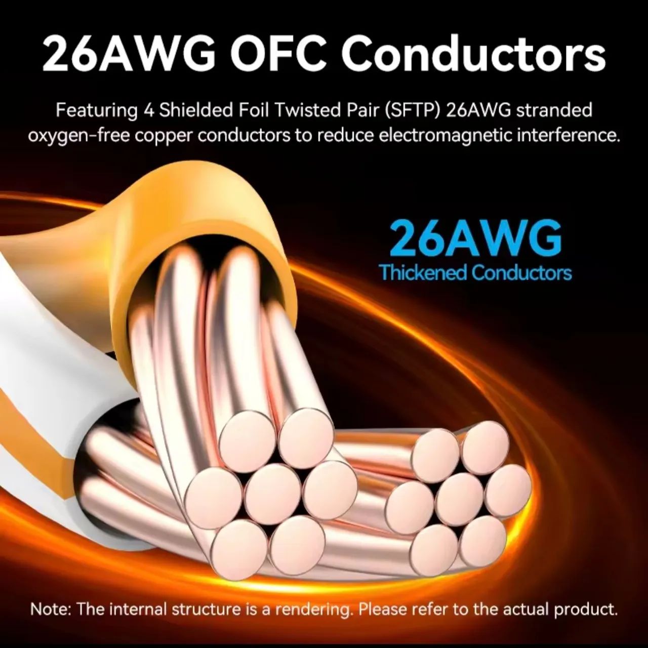 Cabo ethernet cat8 40gbps - Vention - Foto 4