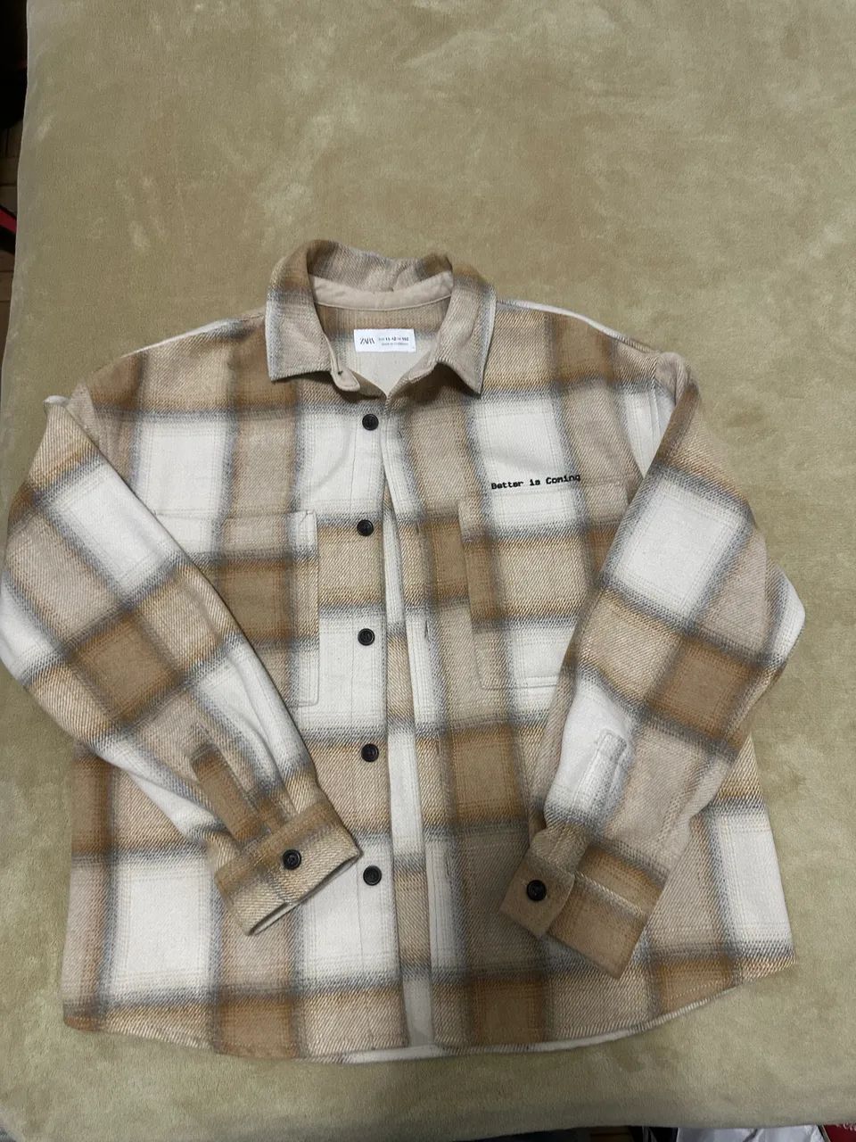Camisa xadrez infantil Zara 