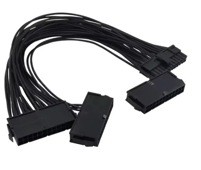 Cabo Extensão Psu Atx 24 Pinos p/ Ligar até Três Fontes Pc Desktop - Foto 2