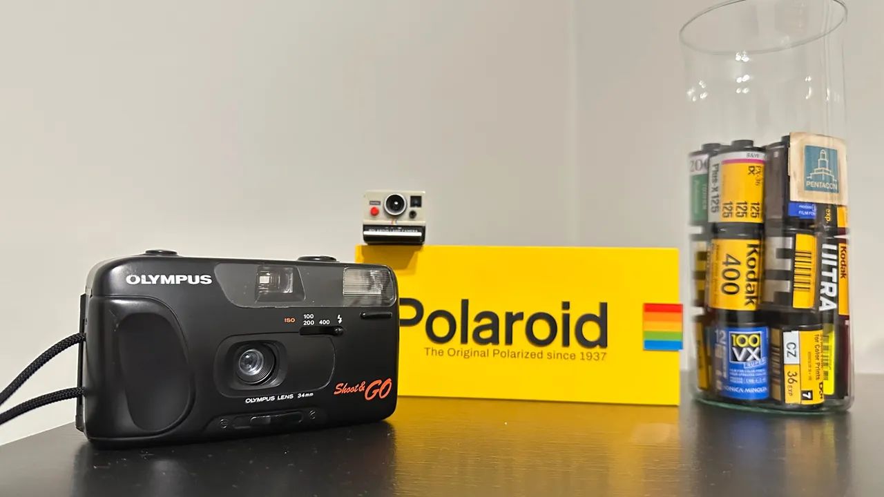 Olympus shot & go - Câmera Analógica compacta.