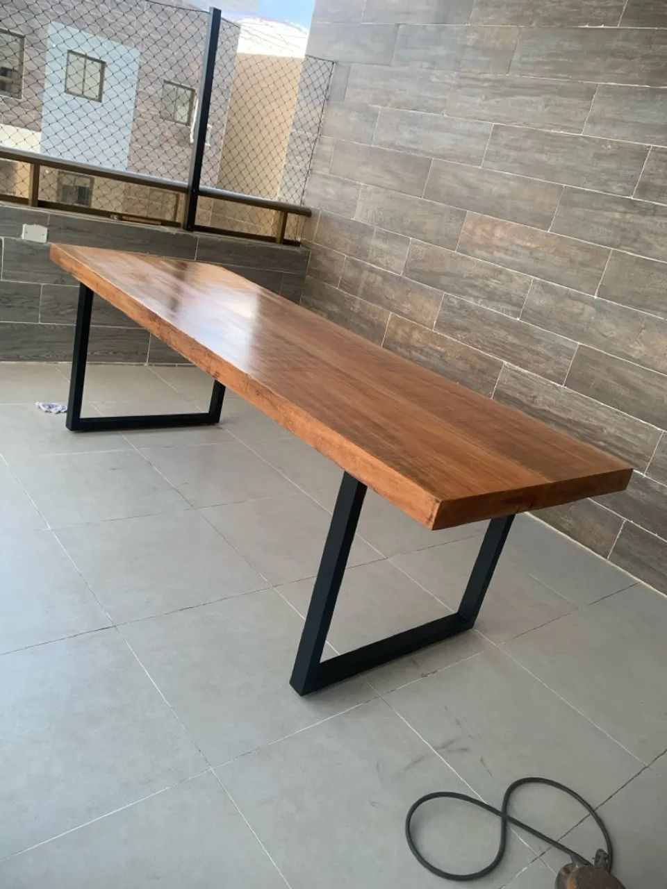 Mesa quadrejada com base em metalon  - Foto 2