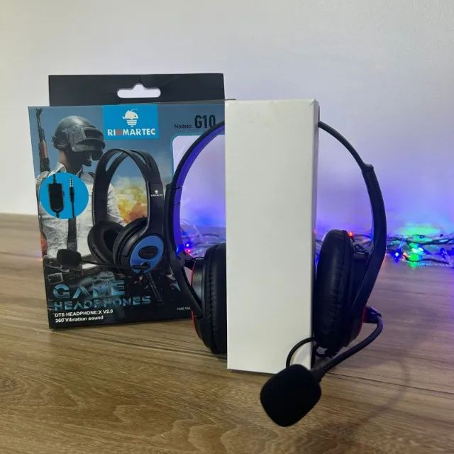 HEADSET G10 COM MICROFONE COM FIO - FAÇO ENTREGA64308567420417120