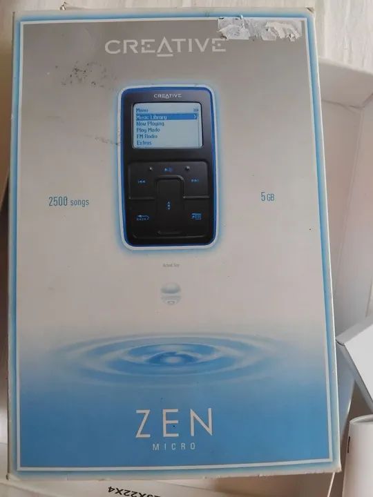 MP3 Player Creative Zen Micro 5GB - Novo - Aparelhos de Som