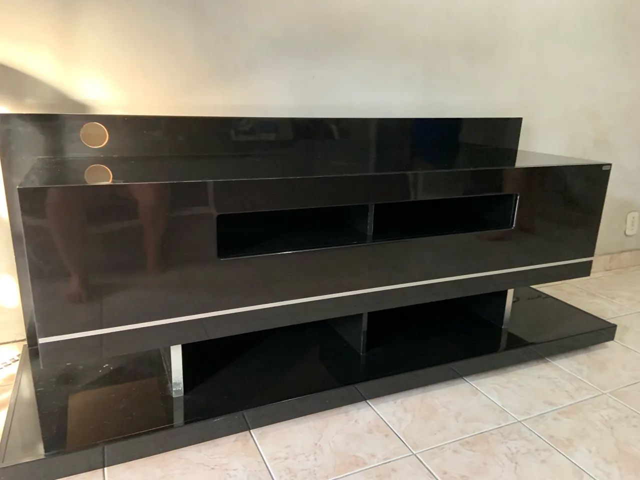 Rack de TV Preto  - Foto 4