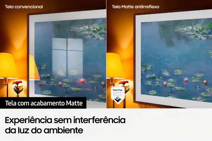 Televisão Samsung Smart TV QLED 4K The Frame 50LS03B, Tela Matte, Nova, Lacrada, Na caixa - Foto 5