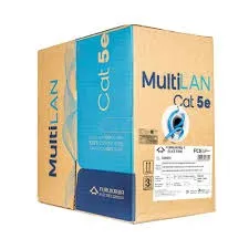 Cabo De Rede Furukawa Multilan Cat5e 305 Metros 24awgx4p Cor Azul