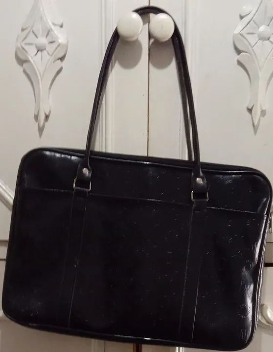 Bolsa de Couro Preta - Foto 2