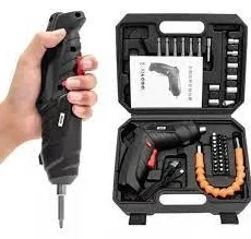 Kit Mini Parafusadeira E Furadeira Portatil de Mão