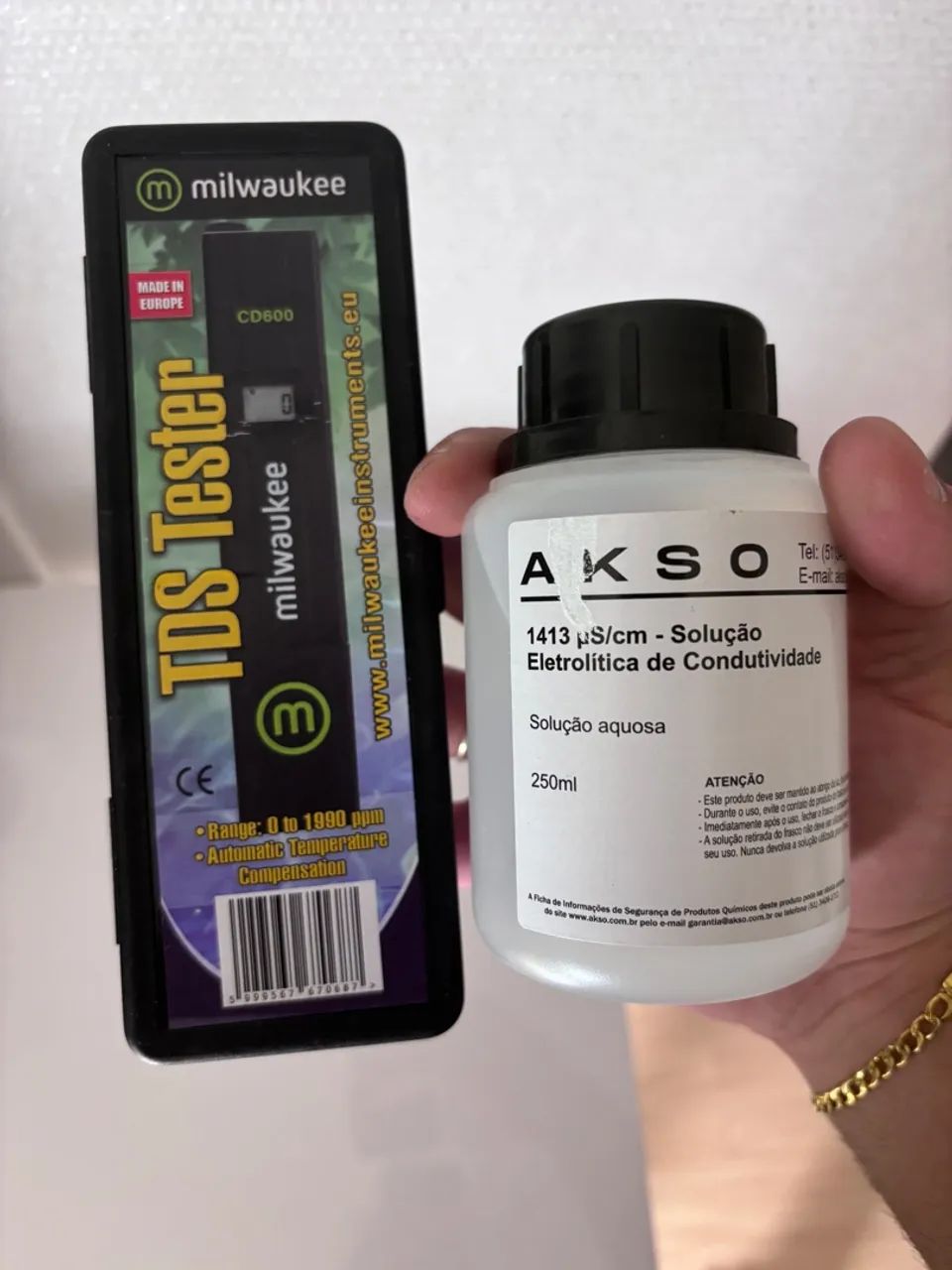 Medidor de TDS Miliwaukee + Solução calibradora - Foto 2