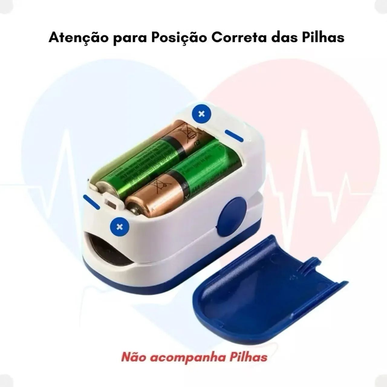 Oxímetro de pulso de dedo - Monitor de SpO2 e frequência cardíaca - Foto 3