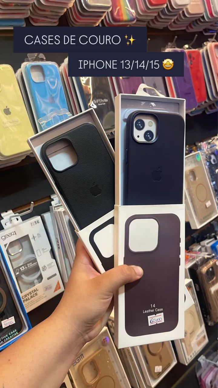 Capas De Couro para iPhone 13/14