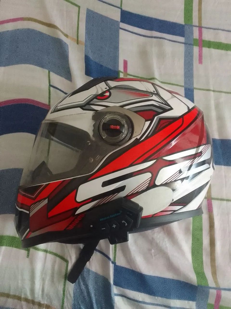 Capacete de Moto com Intercomunicador