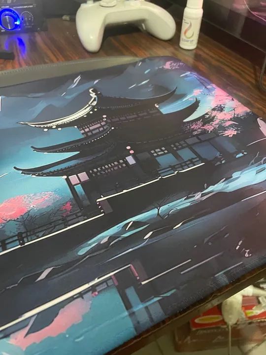 Mousepad Gamer japonês azul  - Foto 5