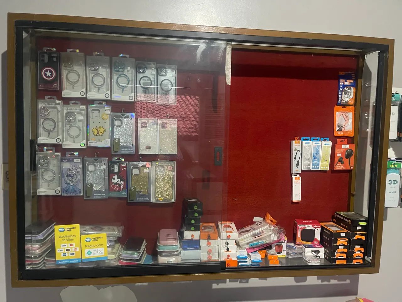 Expositor de vidro 