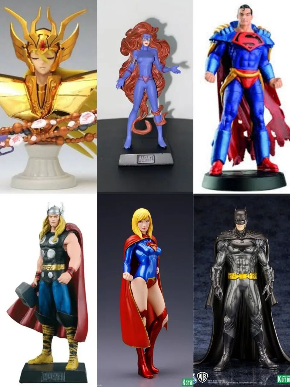 ACTION FIGURES BATMAN, SUPERMAN, MULHER MARAVILHA,SPIDERMAN, IRON STUDIOS, MARVEL SELECT - Foto 2