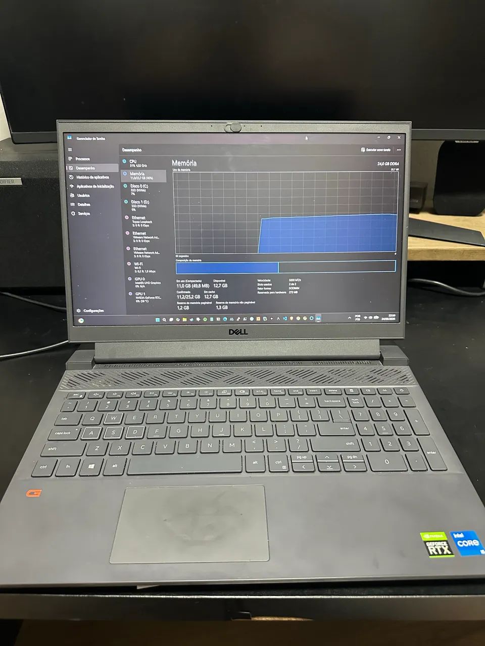 Notebook Gamer Dell G15 - 24GB RAM - CORE i5 - RTX 3050 - Foto 2