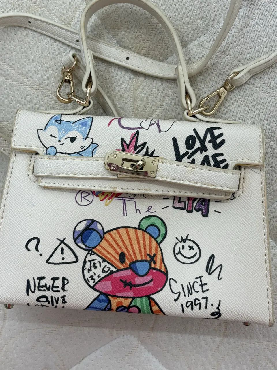 Bolsa de ombro off white