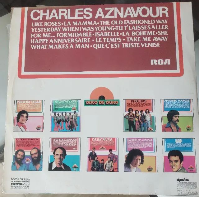 Vinil Charles Aznavour disco de ouro