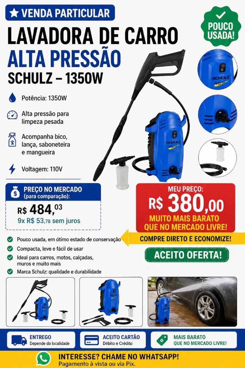 Lavadora alta pressão Schutz 