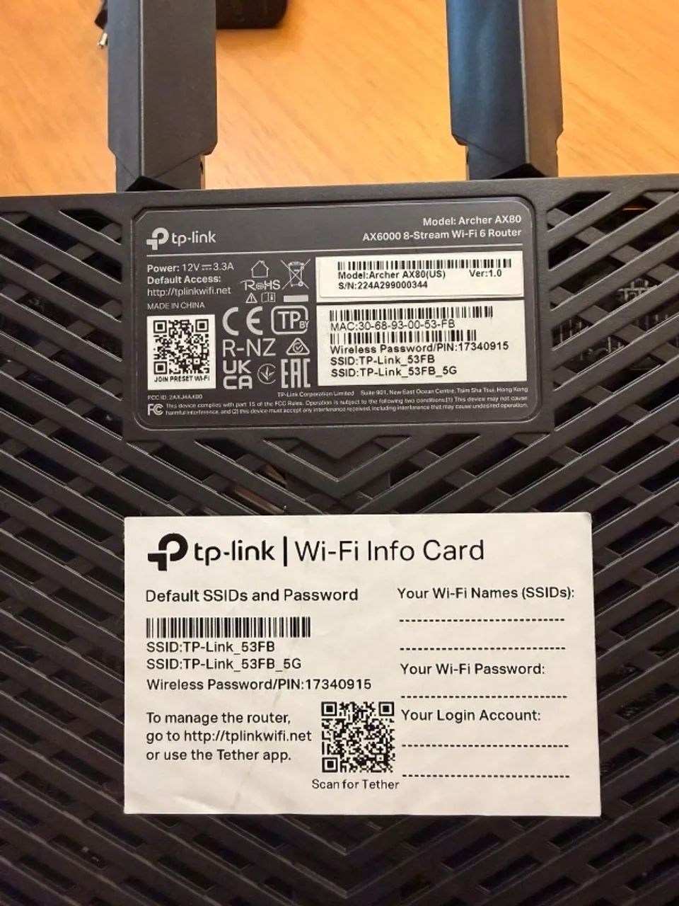 Roteador TP-Link Archer AX80 AX6000 Wi-Fi 6 - Excelente Estado - Foto 2