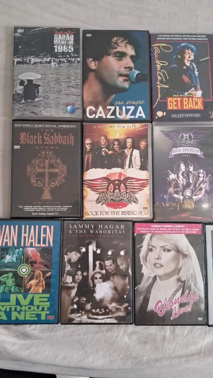 DVDs de shows musicais 