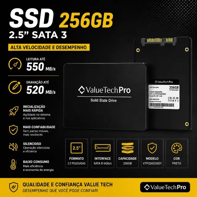 Vendo SSD VALUE TECH PRO 256 GB - Foto 2