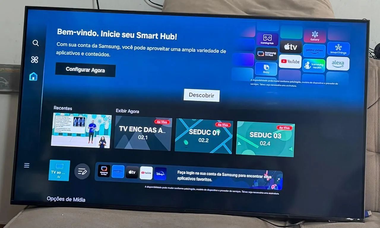 Smart TV Samsung 65 Polegadas 4K borda infinita comando de voz com Alexa - Foto 4