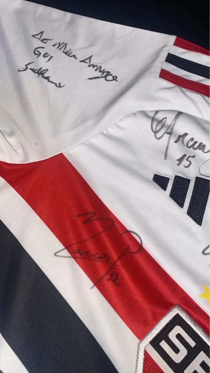 Camisa São Paulo 3023 autografada  - Foto 3