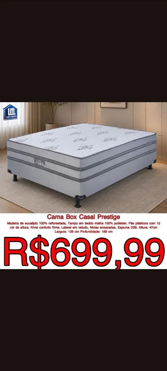 Cama Box Casal Prestige 