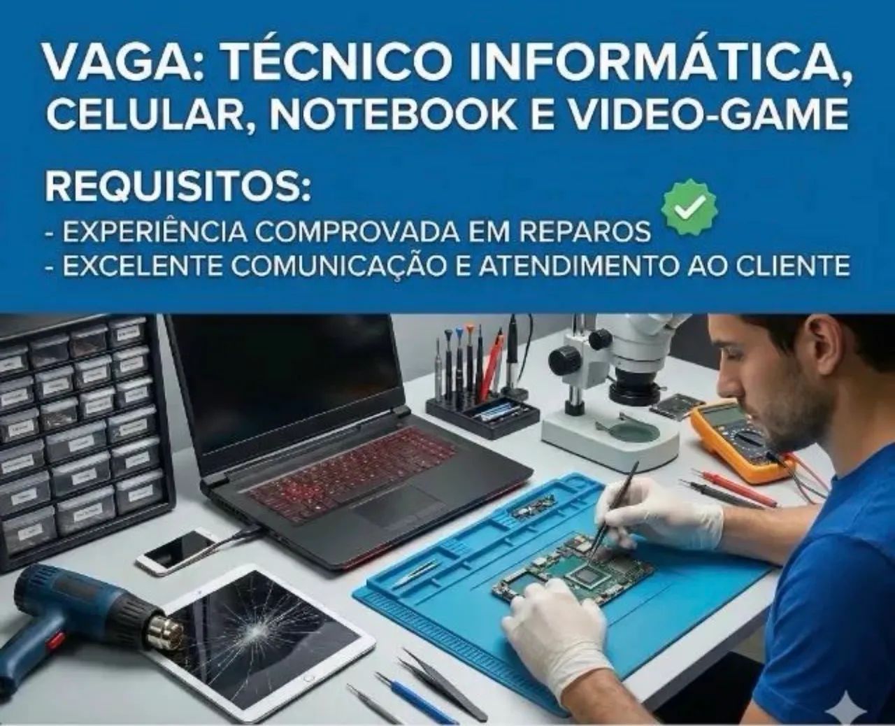 Vaga para técnico 