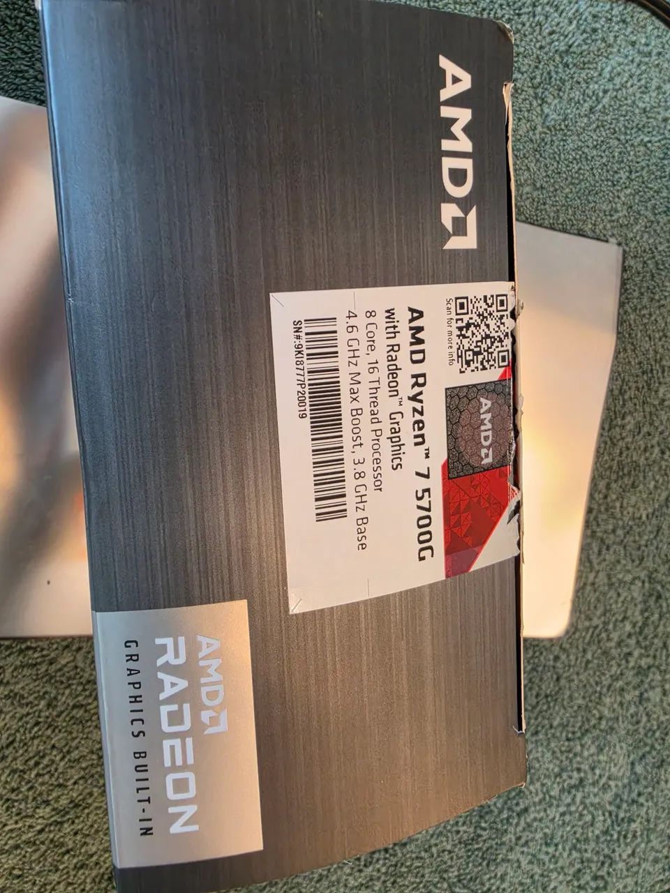 Processador AMD Ryzen 7 5700G c/Radeon Graphics. Usado com Cooler. Só Recife. - Foto 5