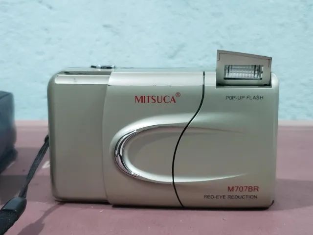 Antiga câmera analógica compacta Mitsuca M707BR - Foto 5