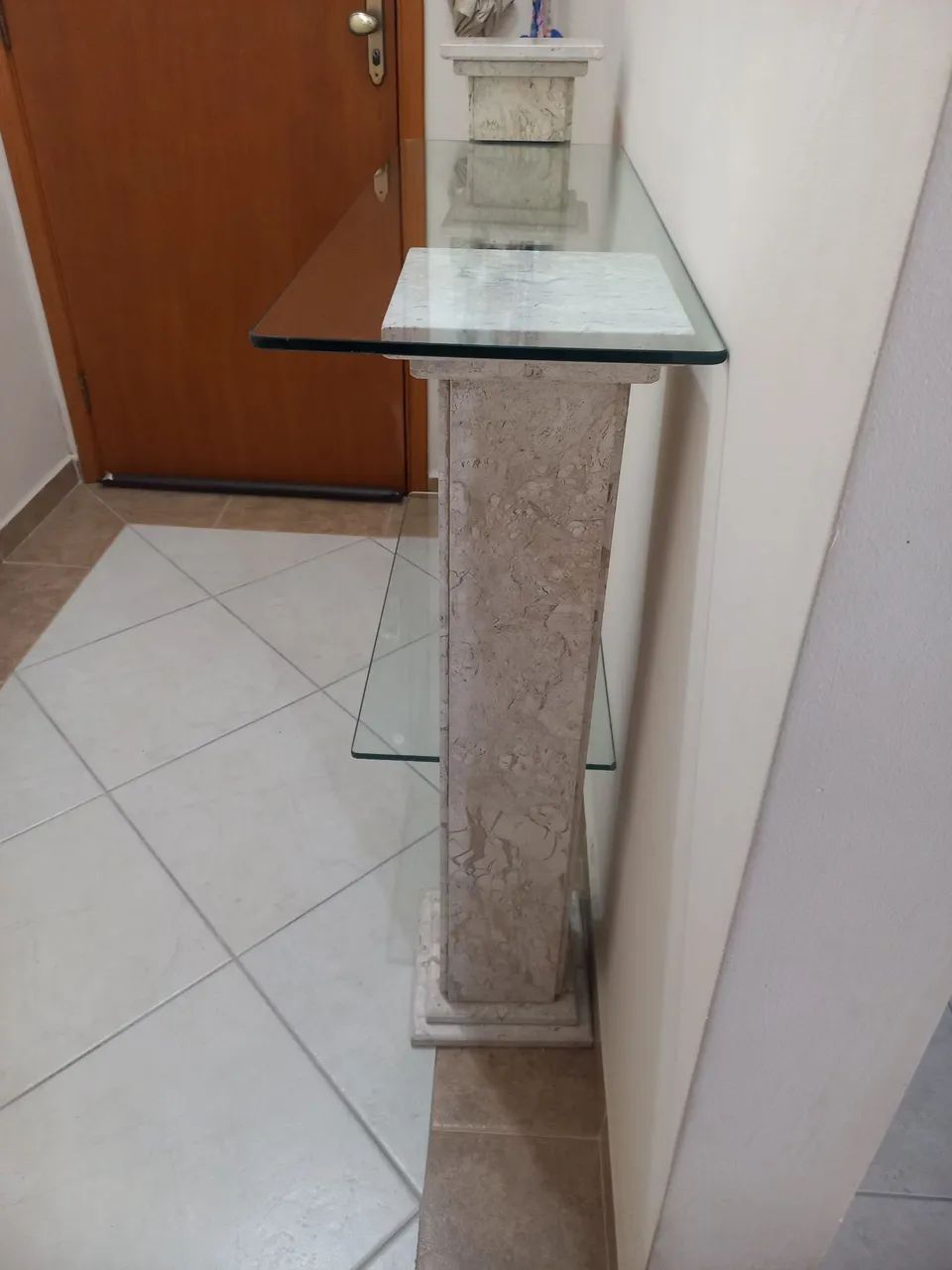 Rack aparador de Mármore Travertino - Foto 5