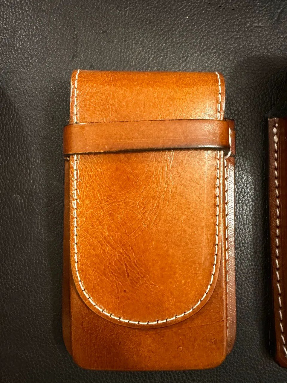 Porta Celular Capa Case Bag Couro Legítimo  - Foto 3