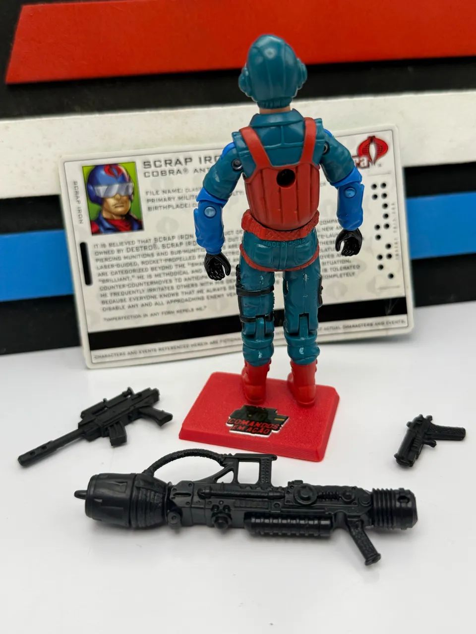 Gi Joe Scrap Iron Comic Pack Figure - 2005 - Comandos em ação  - Foto 2