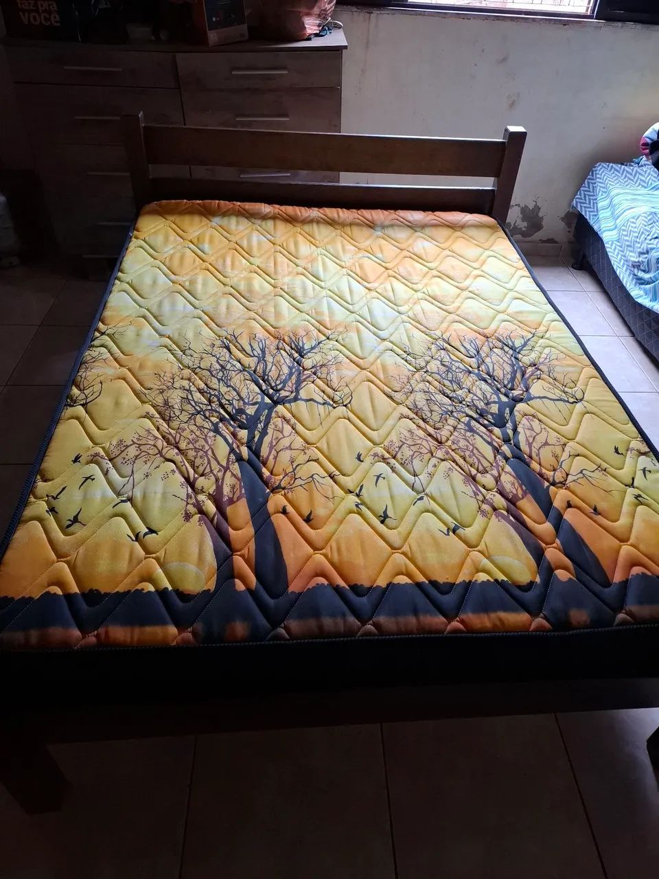 Cama madeira com colchão  - Foto 3