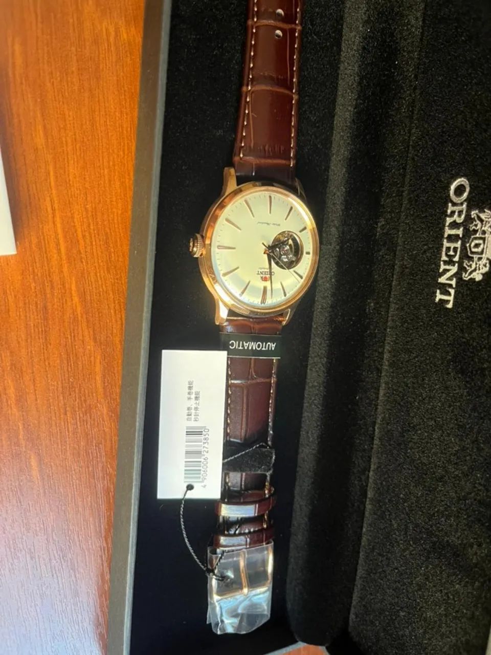 Orient Bambino Open Heart Automático Rosé Gold Lacrado - 2600 à