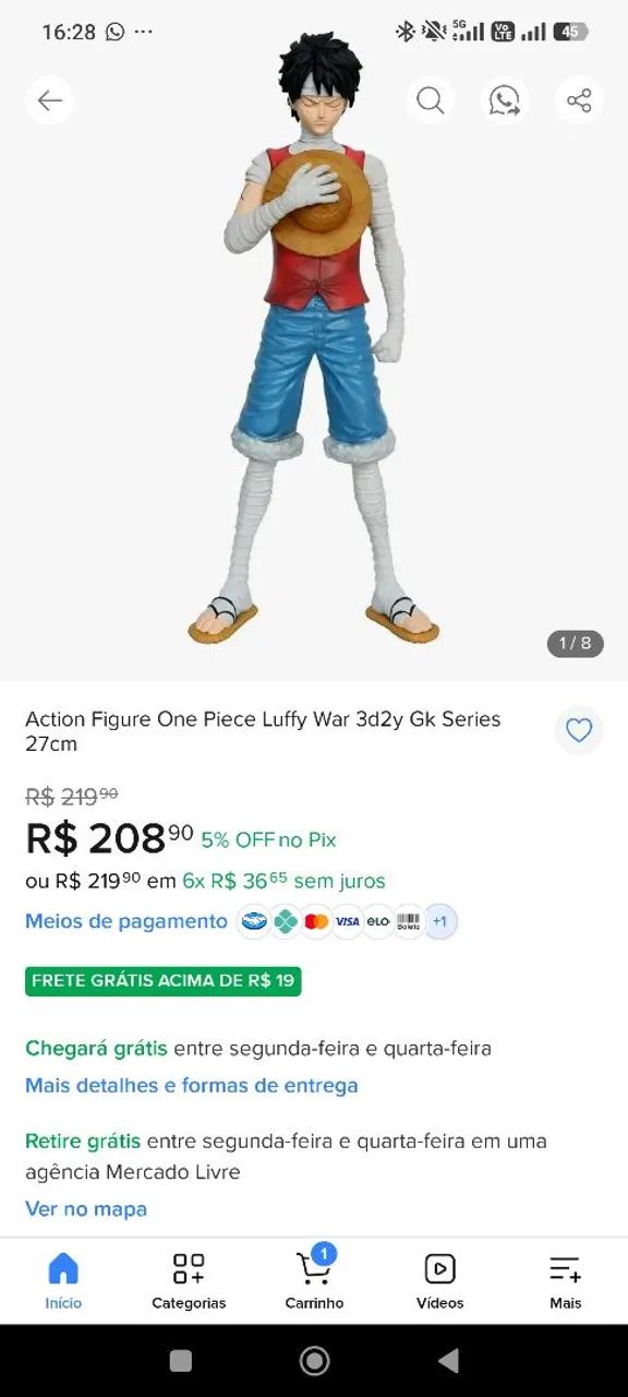 Action Figure One Piece Luffy War 3d2y Gk Series 27cm - Foto 4
