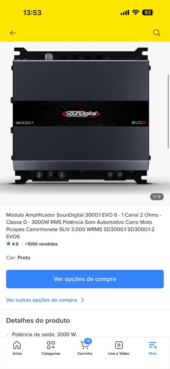 Módulo amplificador 