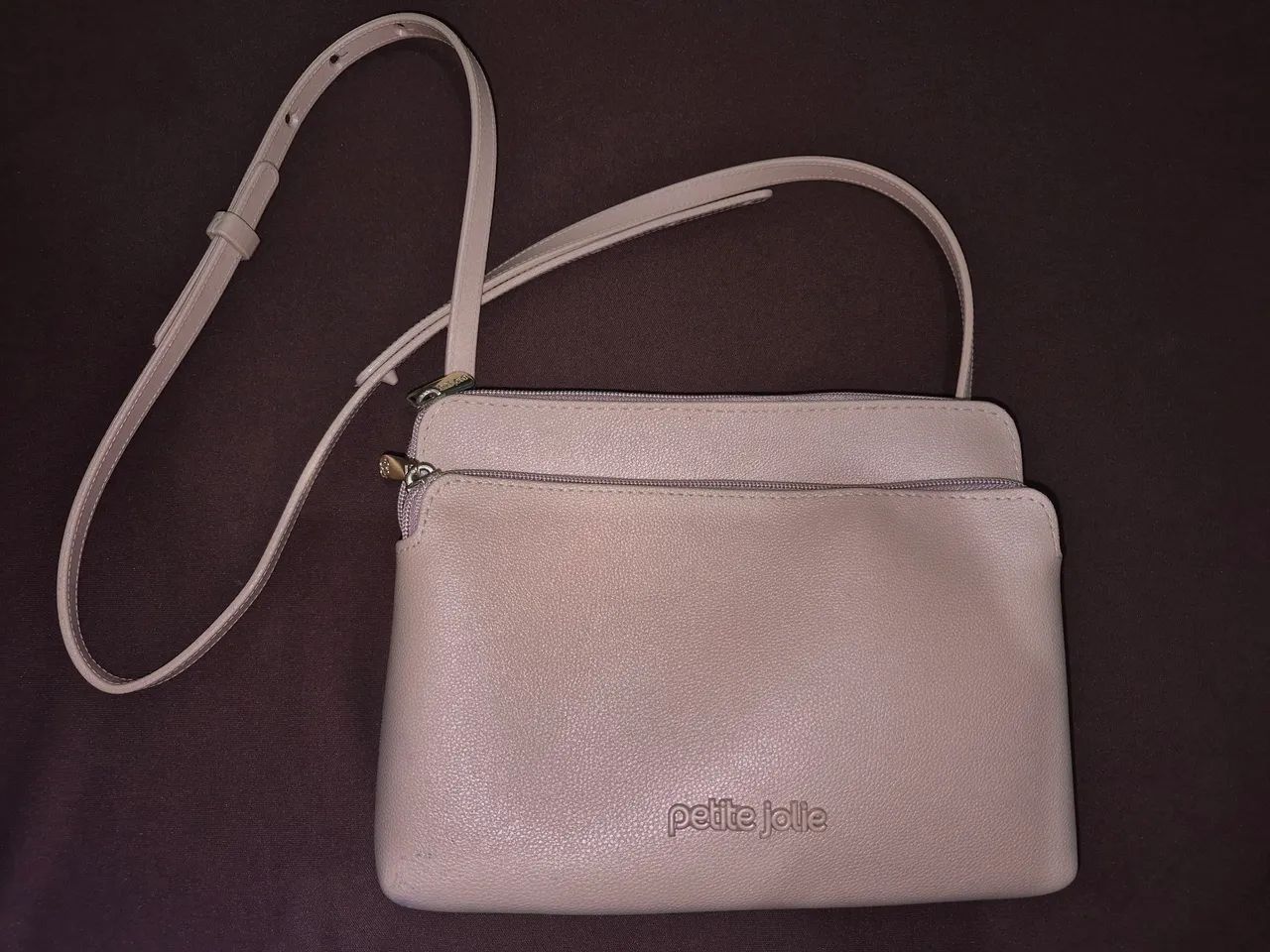 Vendo bolsa bege da Petite Jolie 