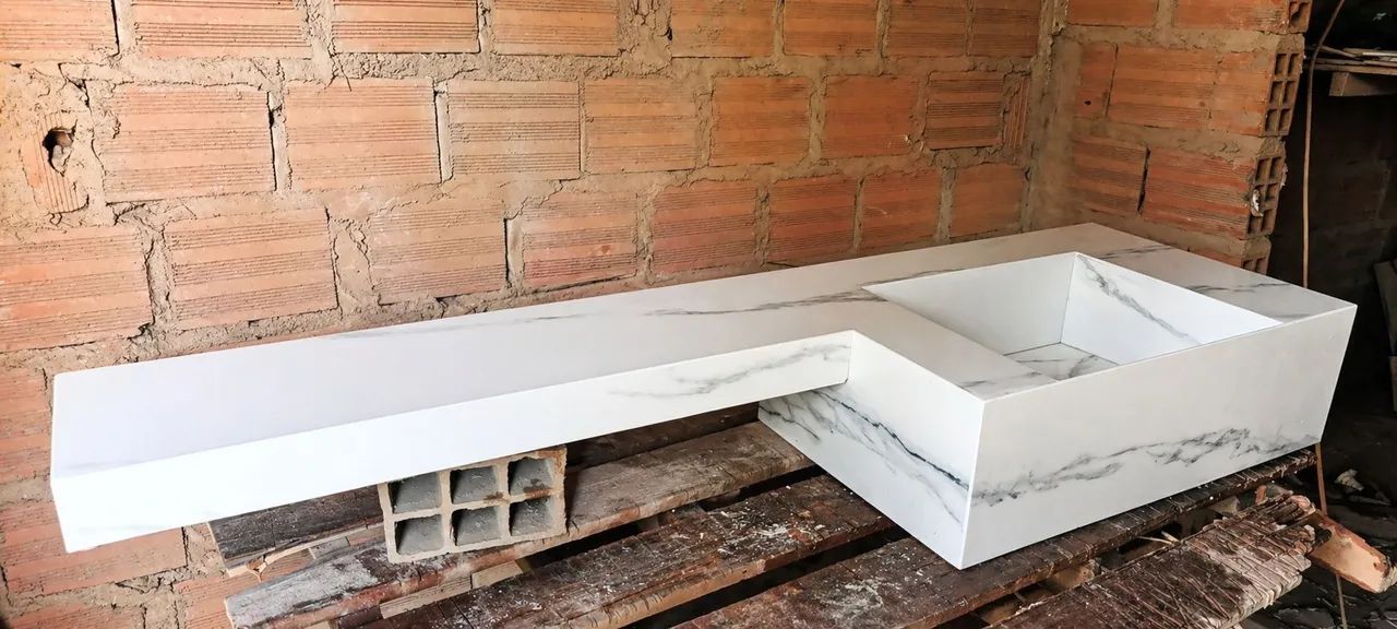 Pia com extensor modelo Rampada 
